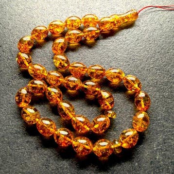 Baltisch amber Tesbih / misbaha gebedssnoer kralen 66,2 gram