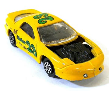 Vintage Majorette 212 Pontiac Firebird, geel, diecast, Verzenden