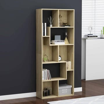 vidaXL Boekenkast 67x24x161 cm bewerkt hout sonoma, Verzenden, Nieuw