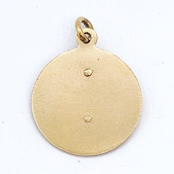Pendentif - 18 carats Or jaune - 0.10ct. tw. Citrine