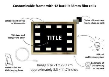 LightBoxFrame Wes Cravens Scream 1, 2, 3, 4 35mm film cells, Nieuw
