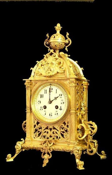 Pendule - French clockmaker JAPY Louis XVI - Verguld brons, Antiek en Kunst, Antiek | Klokken