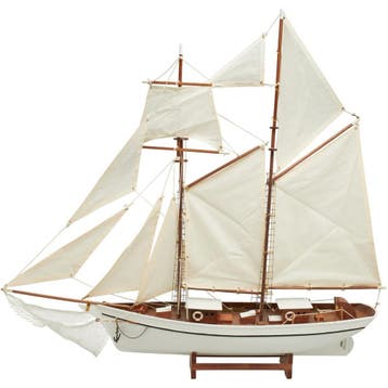 Zeilboot Model Belle Poule 90cm Wit, Ophalen of Verzenden