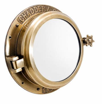 Nautical Porthole Mirror with Cabinet - Chadder & Co. -