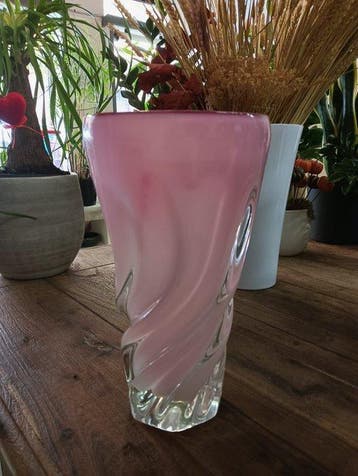 Pot de fleurs - Verre de Murano - Vase de Murano des années