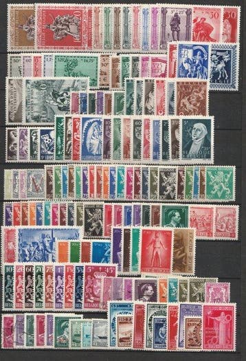België 1943/1948 - Postzegels en series uit de periode, Postzegels en Munten, Postzegels | Europa | België, Gestempeld