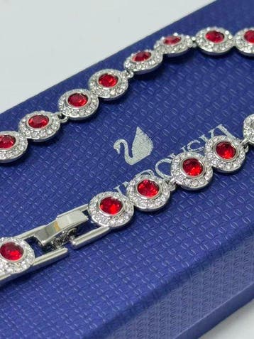 Swarovski - Synthetische edelsteen - Metaal - Armband -