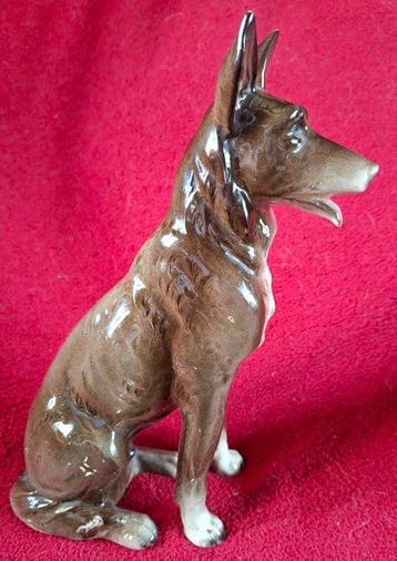 Sitzendorf - Beeldje - Superbe Figurine , Chien Berger