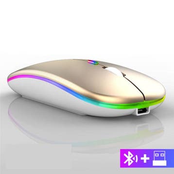 Draadloze RGB Muis - 2.4GHz / 1600DPI / Optisch /, Verzenden