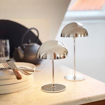 Dyberg Larsen - Lampe de table (2) - Along 2set LED - Chrome, Antiek en Kunst