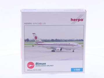 Schaal 1:500 Herpa 502252 Biman Bangladesh Airlines Airbu..., Ophalen of Verzenden