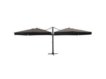 Veiling - Dubbele hangende parasol zwart 2 * 300x400cm