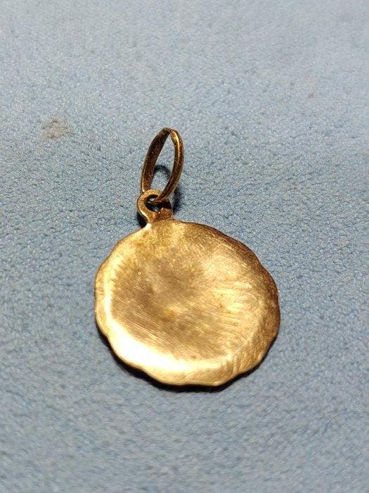 Zonder minimumprijs - Munthanger - 18 karaat Geel goud, Bijoux, Sacs & Beauté, Bijoux anciens