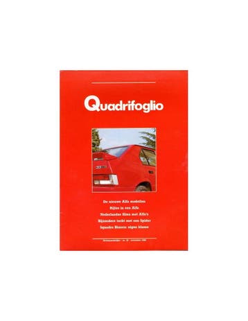 1986 ALFA ROMEO QUADRIFOGLIO MAGAZINE 16 NEDERLANDS, Nieuw