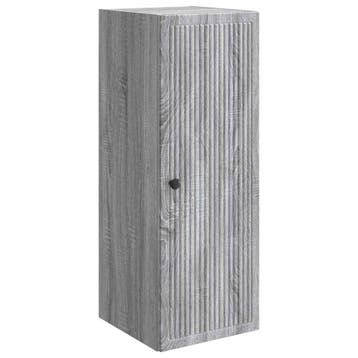 vidaXL Wandkast Grijs Sonoma 33 x 34,5 x 90 cm Bewerkt hout, Verzenden, Nieuw