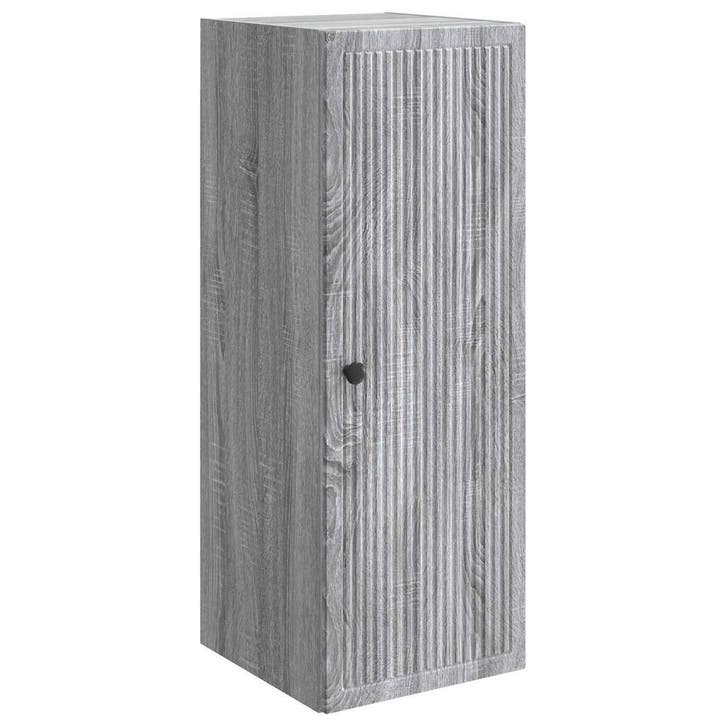 vidaXL Wandkast Grijs Sonoma 33 x 34,5 x 90 cm Bewerkt hout, Huis en Inrichting, Kasten | Overige, Nieuw, Verzenden