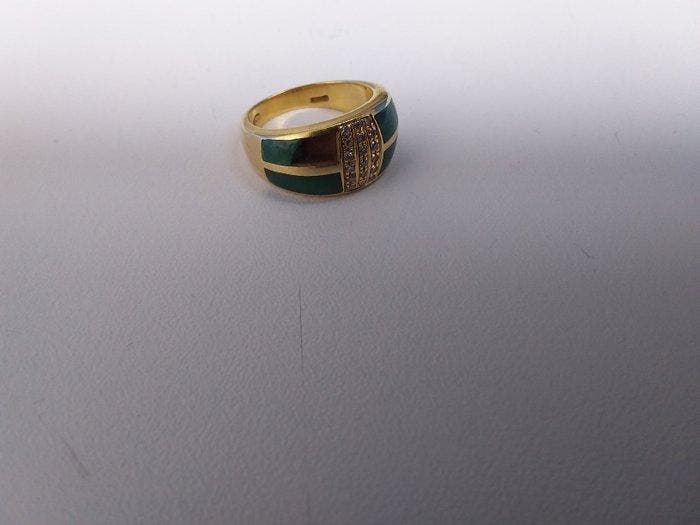 Ring - 18 karaat Geel goud, Handtassen en Accessoires, Ringen