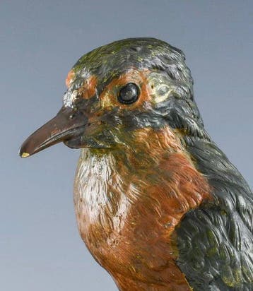 Figuur - Franz Bergman (attributed) Kingfisher sculpture -