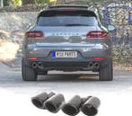 EMBOUT DÉCHAPPEMENT PORSCHE MACAN 95B 14-17 LOOK GTS NOIR, Verzenden