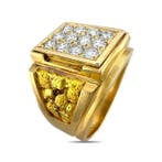 Ring - 14 karaat Geel goud, Roségoud, Exclusieve Vintage 14K, Nieuw