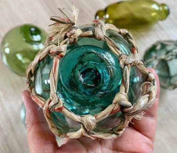 Maritieme objecten (8) - handgeblazen glas- Japanse glazen