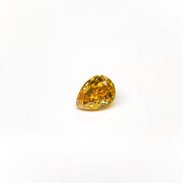 1 pcs Diamant (Natuurlijk gekleurd) - 0.43 ct - Peer - Fancy