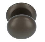 Voordeurknop BASIC LB65V Vast op Rozet Donker Brons, Bricolage & Construction, Ophalen of Verzenden
