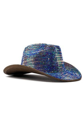 Cowboyhoed Oliekleurige Strass Steentjes Cowgirl Western Hoe, Kleding | Dames, Ophalen of Verzenden, Nieuw
