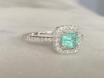 Sans prix de réserve - Bague de fiançailles Argent - 3.65ct.