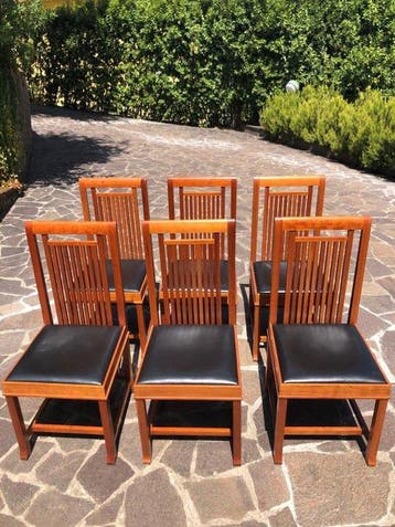 Cassina - Frank Lloyd Wright - Stoel - 614 Coonley 2 - Hout,