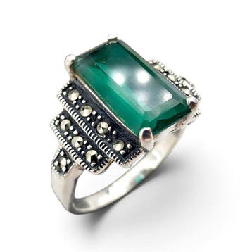 Zilver - Ring - Art Deco-herleving