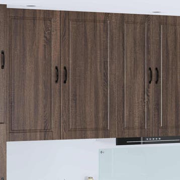 vidaXL Wandkast PORTO Bruin Eiken 50 x 31 x 100 cm Bewerkt, Verzenden