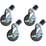 Wielenset | Maxima Werktafels | 4 Wielen (Geremd) |, Verzenden, Nieuw in verpakking