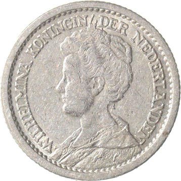 Nederland. Wilhelmina. 1/2 Gulden 1919 (Zonder minimumprijs)