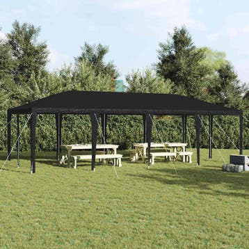 vidaXL Partytent Antraciet 800 x 400 x 266 cm Polyethyleen, Verzenden
