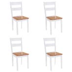 4x Rubberwood Stoelen | Retour Deal | 61% Korting, Huis en Inrichting, Stoelen, Verzenden, Klassiek, Nieuw, Vier