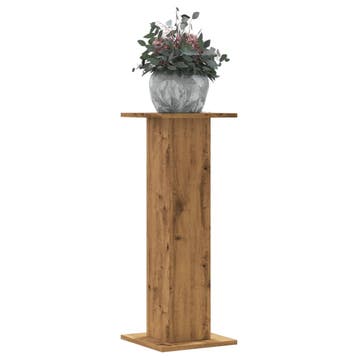 vidaXL Plantenstandaards 2 st 30x30x80 cm hout artisanaal, Verzenden, Nieuw