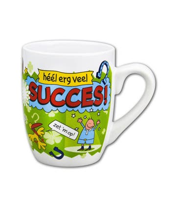 Mok Succes 12cm, Verzenden, Nieuw