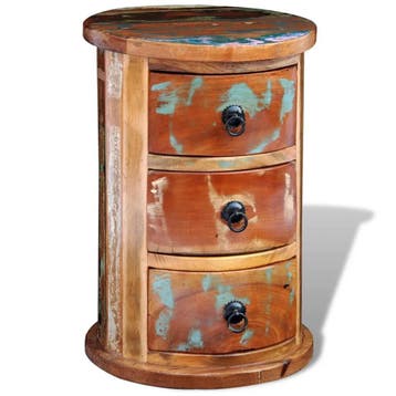 Kast 3 lades vintage | Retour deal | Nu toeslaan, Antiek, Minder dan 50 cm, Verzenden, Nieuw