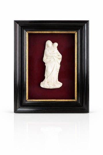Barok Altaarstuk - Antiek glas - 1750-1800 -, Antiek en Kunst