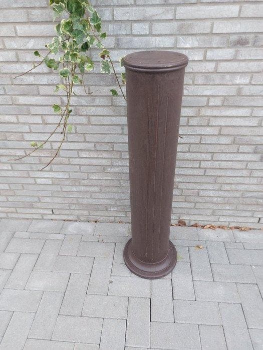 Beeld, 107 cm hoge zuil of pilaar - 107 cm - Hout, Antiek en Kunst, Kunst | Designobjecten