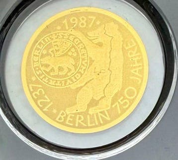 Duitsland. 3000 Francs 10 + 10 Mark , oro , 2 x 1 /1000 Oz, Postzegels en Munten