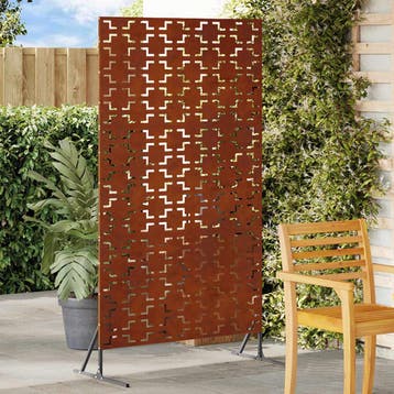vidaXL Privacyscherm 100 x 50 x 180 cm weervast staal, Verzenden