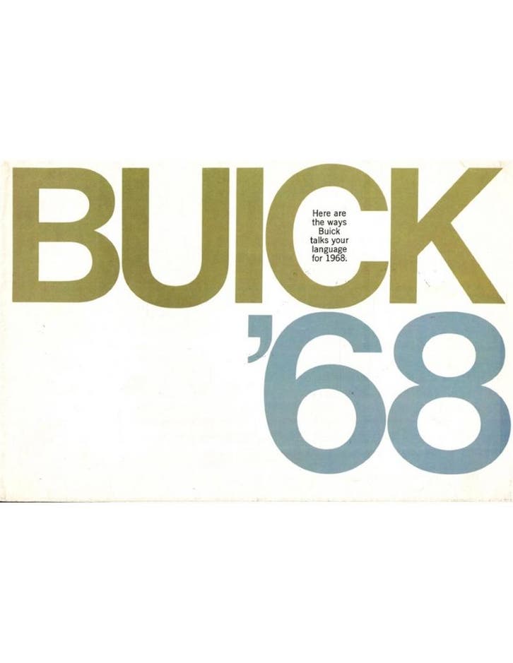 1968 BUICK PROGRAMMA BROCHURE ENGELS (USA), Livres, Autos | Brochures & Magazines