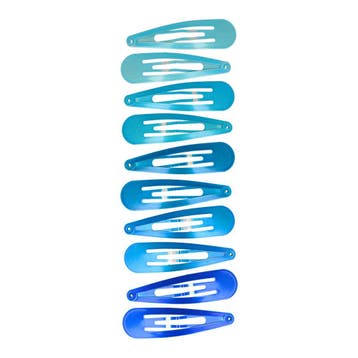 Haarspeld Klikklak 6cm - Basic - Blauw - Set van 10, Nieuw
