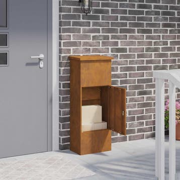 vidaXL Pakket Inwerpkoker Roestig 44,5 x 29 x 110,5 cm, Verzenden, Nieuw