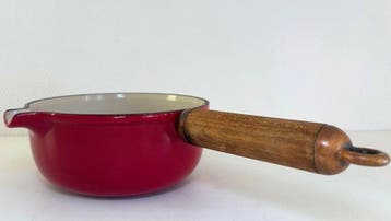 Le Creuset - Steelpan - Emaille-lettertype, Antiek en Kunst