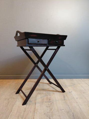 Table dappoint - Bois - Butlertray avec tiroirs