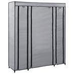 vidaXL Kledingkast met vakken en stangen 150x45x176 cm stof, Verzenden, Nieuw