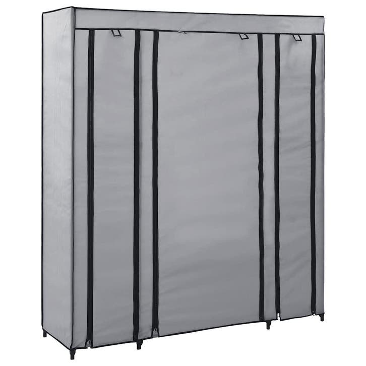 vidaXL Kledingkast met vakken en stangen 150x45x176 cm stof, Maison & Meubles, Armoires | Penderies & Garde-robes, Envoi
